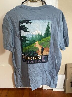 Pacific Crest Trail Graphic Tee - Light Blue